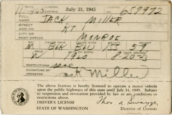 Driver License 1945