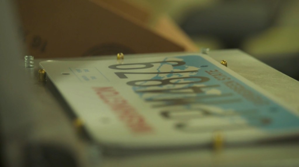 Washington state license plate manufacturing at Walla Walla Penitentiary