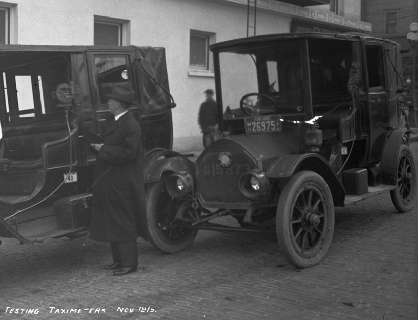1915 Seattle taxis