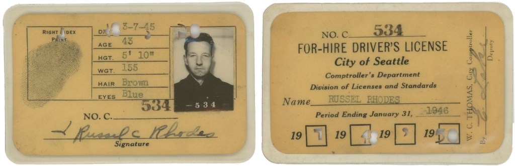 City of Seattle driver's license