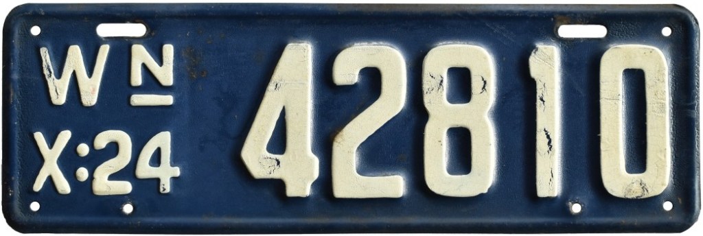 1924 Washington license plate