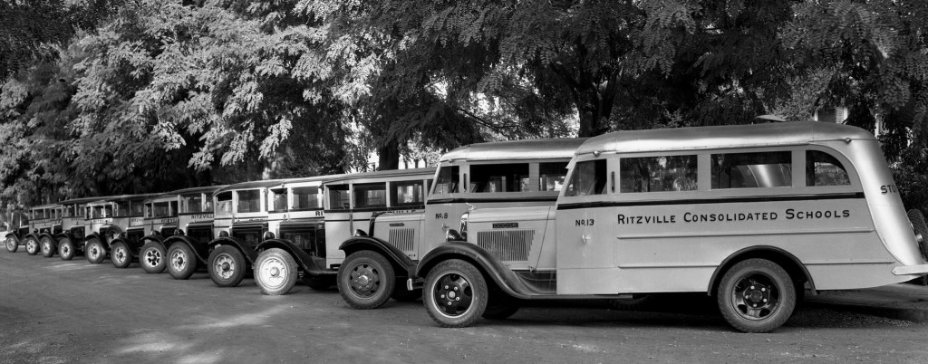 Ritzville School buses in 1935
