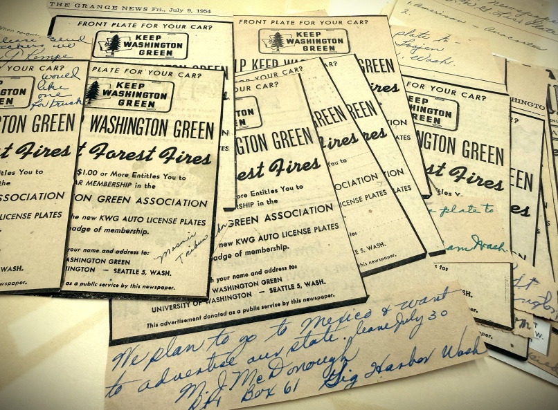 Orders for Keep Washington Green booster license plates
